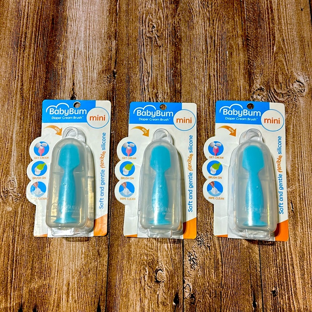 Lot of 3 - BabyBum Mini Diaper Cream Brush